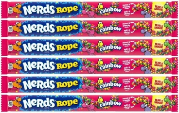 Nerds Rope Rainbow Ropes 26g Candy (PACK OF 6)